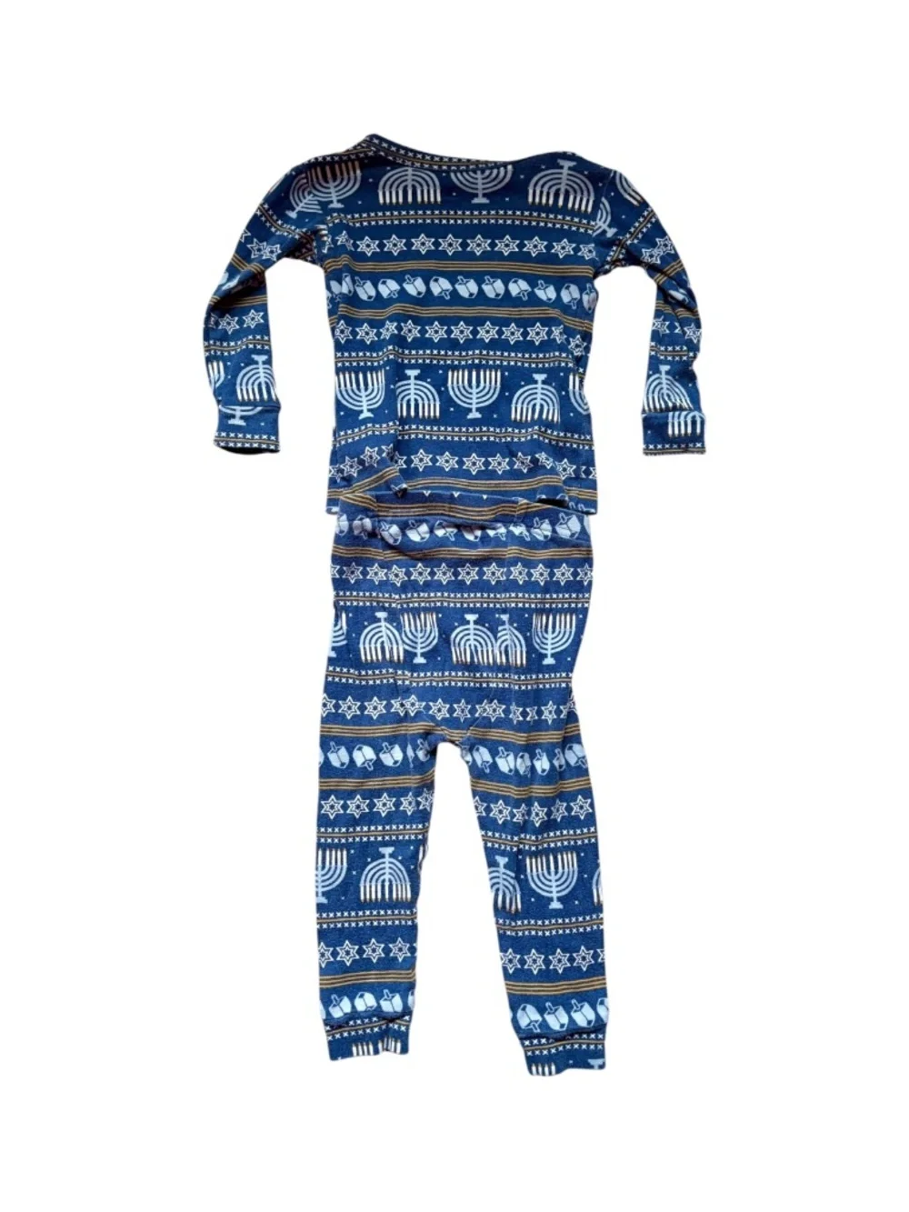 Gap Kids 18-24M Hanukkah Menorah Dreidel Organic Cotton Pajama Set